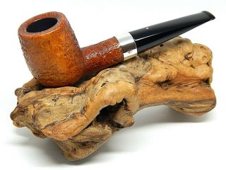Dunhill 1968 Tanshell Lb (large Billiard) F/t Estate Pipe With Ad Sterling Band