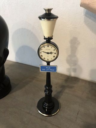 Jaeger Le Coultre Rue De La Paix Clock Street Lamp Post Clock Vintage Swiss