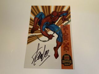 Vintage 1994 Marvel Cards Universe Spider - Man Promo - Stan Lee Hand Signed