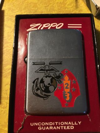 Zippo Lighter - Us Marine Corps 2nd Division
