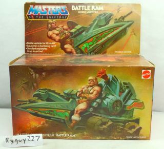 Motu,  Battle Ram,  Open Box,  8 - Back,  Masters Of The Universe,  He - Man,  Vintage