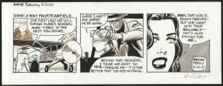Signed Little Orphan Annie Daily Newspaper Comic Strip Art Andrey Peopy
