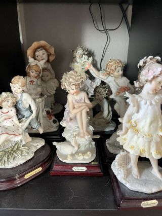1980s Giuseppe Armani Figurines Collectibles Florence - 9 Total Figurines