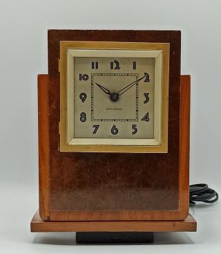 " Rare " 1935 Art Deco Seth Thomas Electric Chime Clock Century Model 2e