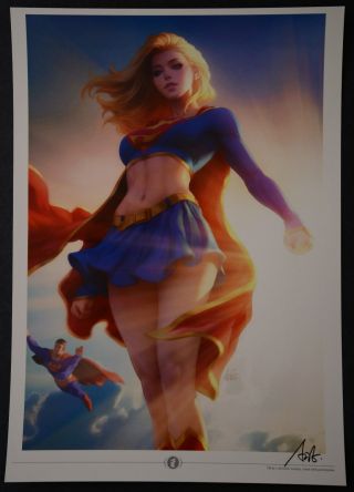 Supergirl Stanley Artgerm Lau Signed Art Print