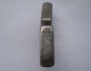 Vintage Sterling Silver ZIPPO LIGHTER Very Rare Pre WWII PINSTRIPE 925 1940’s 3