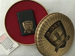 Zippo Lighter 1944 D Day Normandy 50 Years 1944 To 1994 Limited Edition Nos