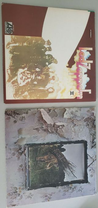 Led Zeppelin Iv And Led Zeppelin Ii - Lp Vinyl,  Like