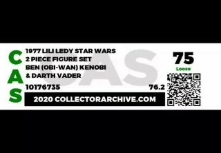 Vintage Star Wars Lili Ledy Obiwan Kenobi And Darth Vader CAS Graded 75 4