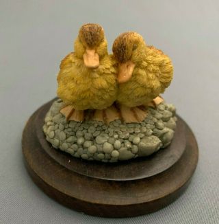 Country Artists Miniature Sleeping Ducklings Bird Figure.  Made In England.
