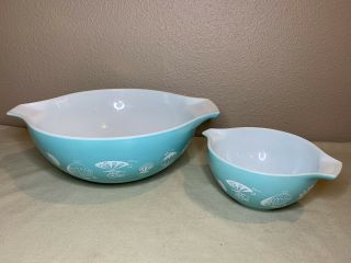 Vintage Pyrex Chip And Dip Set Hot Air Balloon.  441 And 444.  No Bracket
