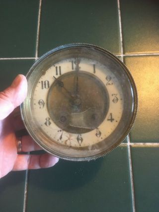 Vintage Clock Mechanism - Spare - With Decorative Bezel