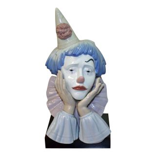 Lladro Figurine: 5129 Clown Head,  No/ Box