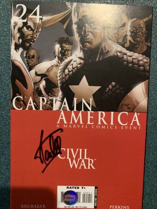 Marvel Captain America Civil War 24 Stan Lee Signed Autographed Comic W/coa