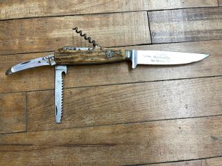 Vintage Puma Werk Solingen Germany No 3591 Waidmesser Hunting Knife