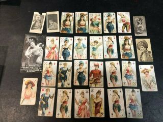 30 Scarce Indian Cigarette Cards Castelano Beauties Crown Tobacco Etc