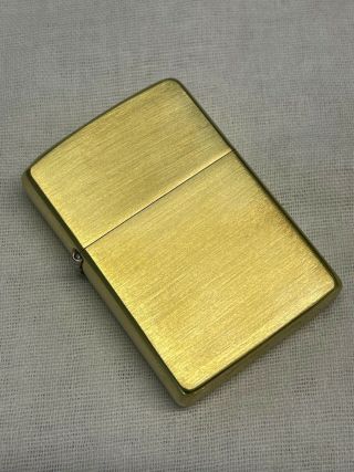 1968 Zippo Roseart Satin Brass Lighter | Unfired