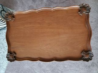 Vintage KRUG French Provincial Ornate Walnut Coffee End or Cocktail Table EUC 4