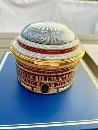 HALCYON DAYS ENAMELS THE ROYAL ALBERT HALL MUSICAL BOX LAST NIGHT OF PROMS BOXED 2