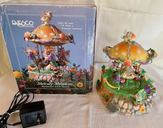 Enesco Melody Meadow Small World Of Music Mice On Mushroom Rare 1992