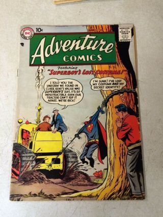 Adventure 249 Superboy Green Arrow Aquaman Stolen Cape 1958