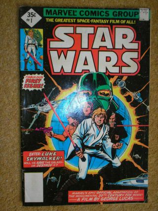 Star Wars 1 Thomas Chaykin 35c 1977 Whitman Variant Bronze Age Marvel Comic Bk