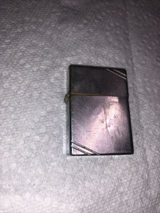 Vintage 1930 ' S Zippo LIGHTER Brushed Finish PATENT 2035695 MADE IN USA A1 2