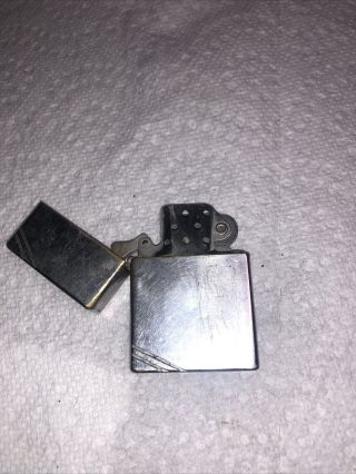 Vintage 1930 ' S Zippo LIGHTER Brushed Finish PATENT 2035695 MADE IN USA A1 5