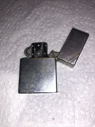 Vintage 1930 ' S Zippo LIGHTER Brushed Finish PATENT 2035695 MADE IN USA A1 6
