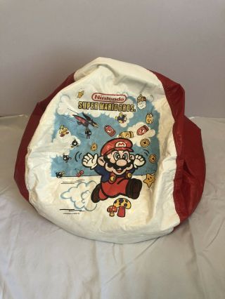 Very Rare Vintage 1989 Nintendo Mario Bros Bean Bag Chair Awesome