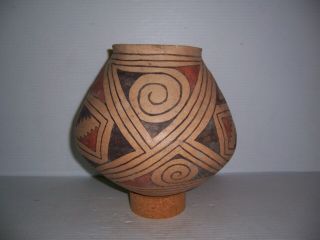 Pre - Columbian Casas Grandes Polychrome Pottery Olla Jar Pot Vessel Artifact 8 "