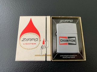 Vintage Unfired Champion (spark Plugs) Zippo Lighter