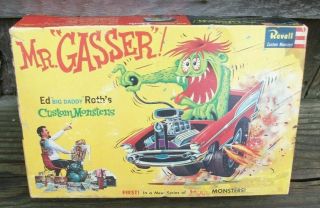 Vintage Revell Ed Roth Mr Gasser Hot Rod Monster Model Kit 1963 Ratfink
