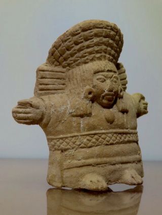 Pre Columbian Goddess Priestess Figure Ceramic Pottery Tl Test Veracruz Mayan