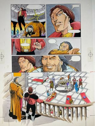 Archer & Armstrong Deathmate Valiant Comics COLOR ART Hand Painted 1993 3