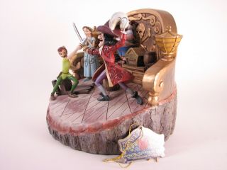 Jim Shore Disney Traditions Pan & Hook Daring Duel Carved by Heart RARE 4