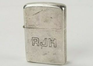 Vintage Sterling Silver Zippo Lighter Early 60 