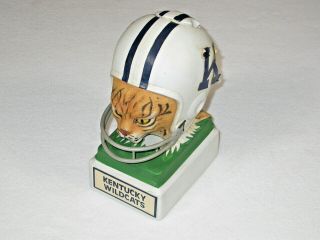 Vtg Hoffman Bourbon Decanter Uk Kentucky Wildcats Football Helmet Music Box Rare