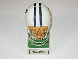 Vtg Hoffman Bourbon Decanter UK Kentucky Wildcats Football Helmet Music Box RARE 2