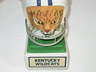 Vtg Hoffman Bourbon Decanter UK Kentucky Wildcats Football Helmet Music Box RARE 6