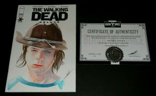 The Walking Dead Deluxe 1 (2020.  Image) Chandler Riggs (carl) Sketch