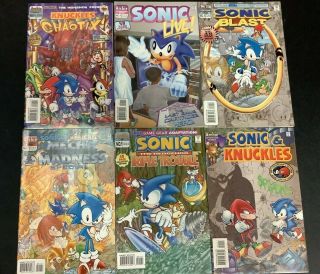 Sonic The Hedgehog 1 6 Comic Books Archie Knuckles Mecha Madnes Tails Superhero
