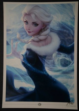 Frozen Elsa Print Signed By Stanley Artgerm Lau