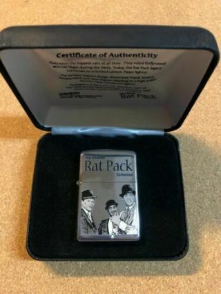 Set Of Rat Pack Zippo Limited Edition Lighters