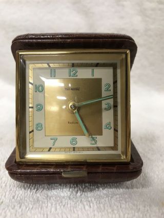 Vintage Time Masters Travel Alarm Clock - Runs