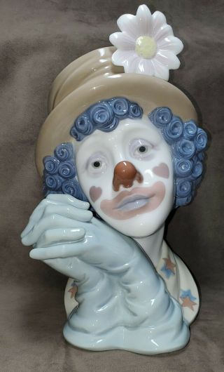 Lladro 5542 Melancholy Clown Bust