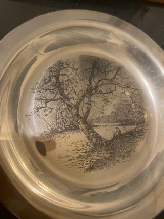 1972 FRANKLIN STERLING SILVER PLATE By JAMES WYETH “Along the Brandywine” 3