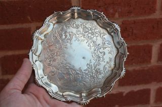 Georgian Solid Silver Salver London 1757