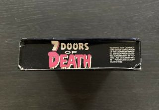 7 Doors of Death Vhs 1986 Cult Horror Thriller Video Vintage Rare Gore Halloween 5