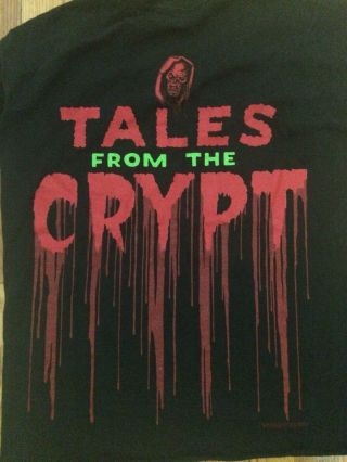 Vintage Tales From The Crypt Shirt 1995 Cryptkeeper Tv Horror Ec Comics Movie